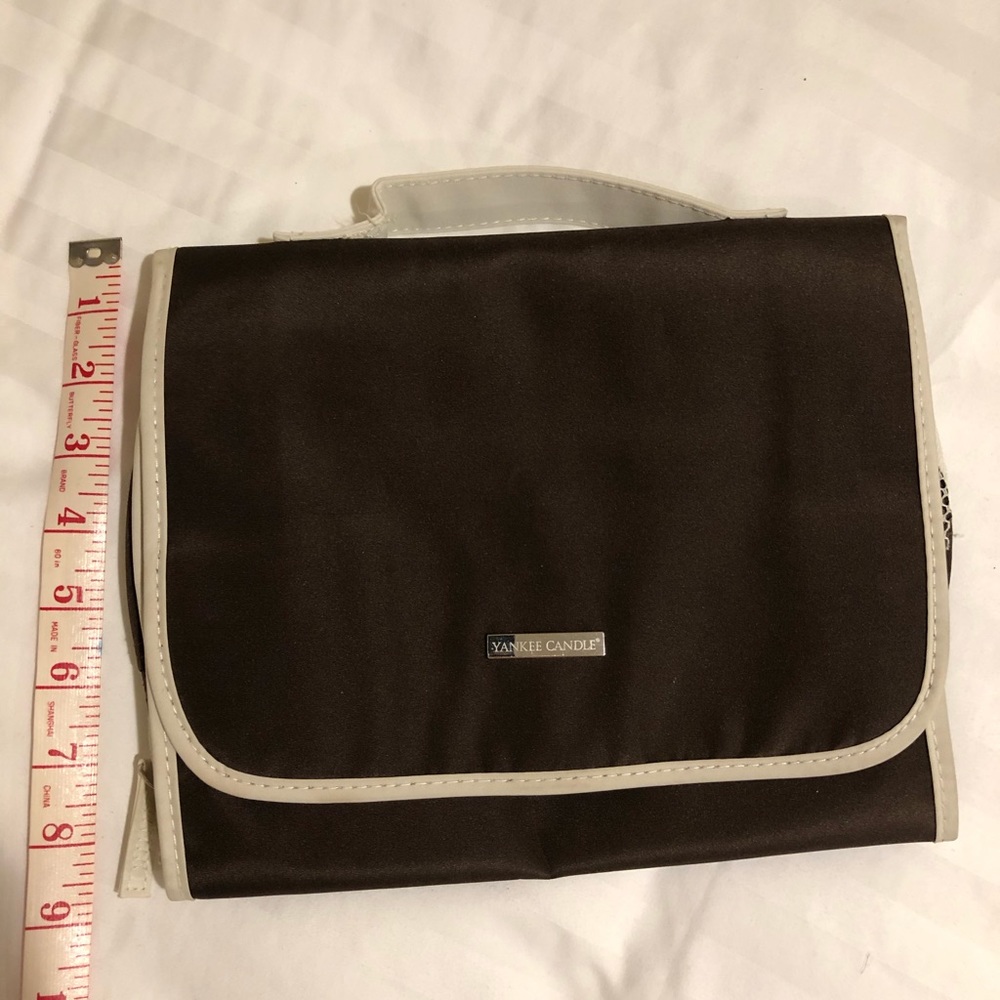 Travel Tri-fold toiletry/makeup bag.